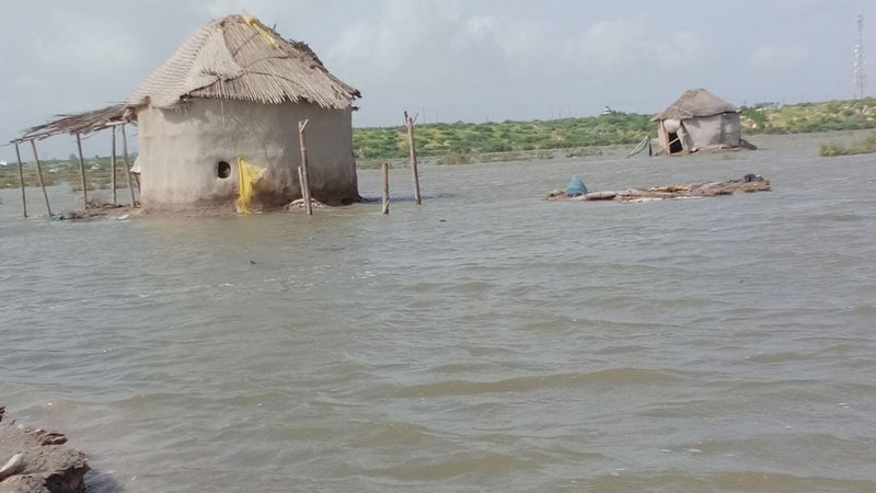 Yasmeen Lari’s shelters surviving the latest floods in Pakistan.