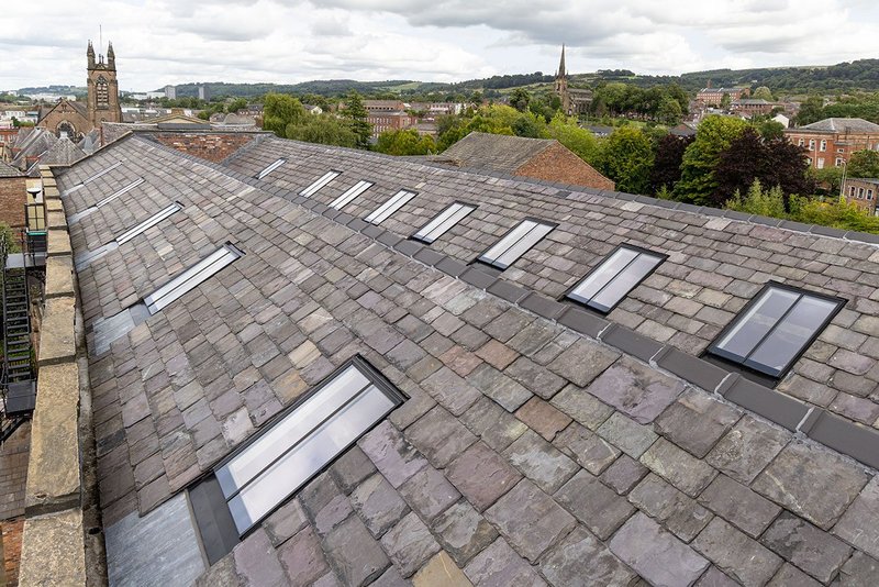 Charm and comfort: Velux Heritage conservation roof windows at Macclesfield's former Paradise Mill.