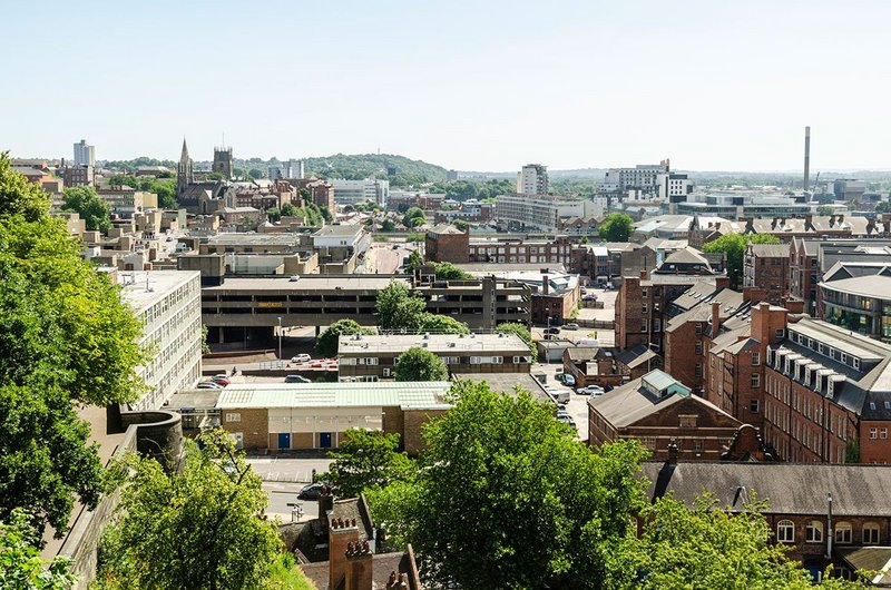 Nottingham city centre, awaiting the Heatherwick treatment.