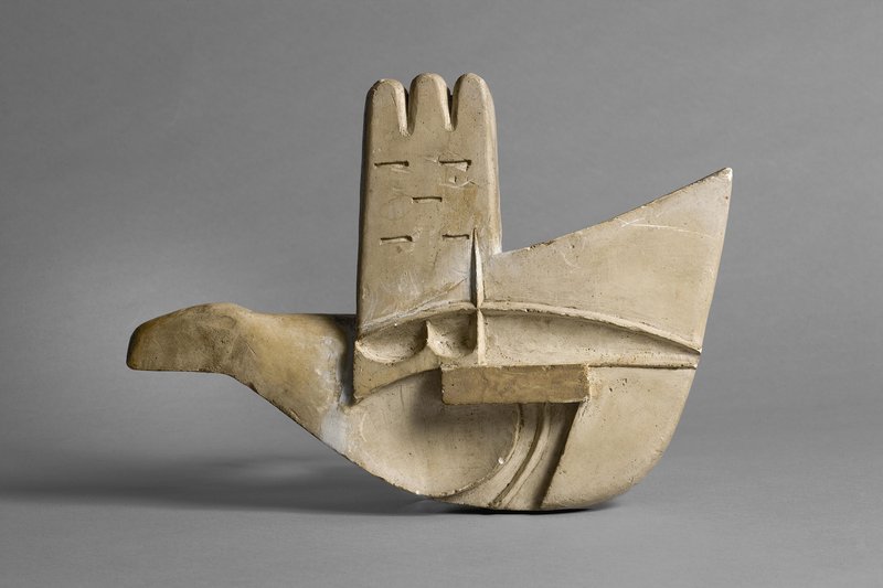 Maquette of the Open Hand Monument, Le Corbusier.