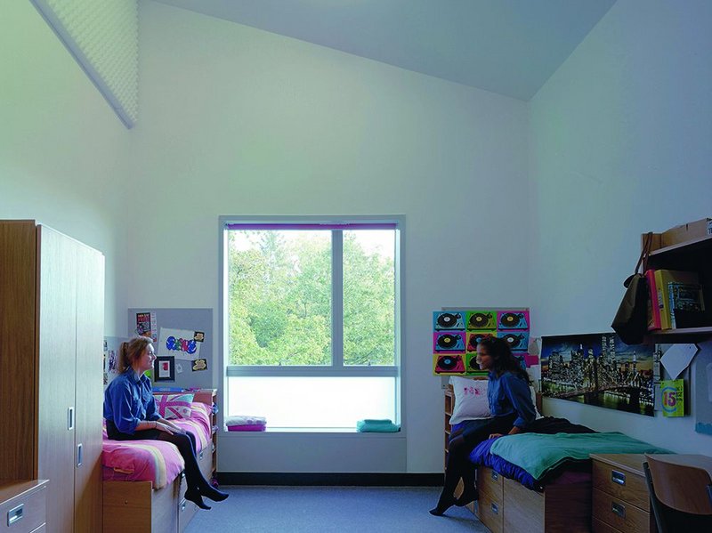 Deep sills to the large windows in the girls’ bedrooms give another space to sit and chat in.