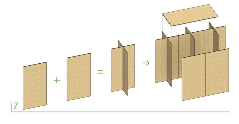 Connecting simple modules of SterlingOSB Zero board helps create the vertiginous drama.