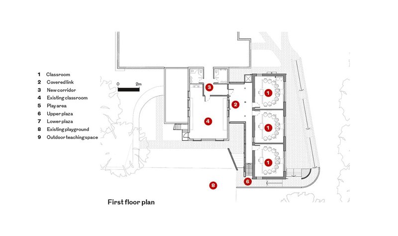 First floor plan.