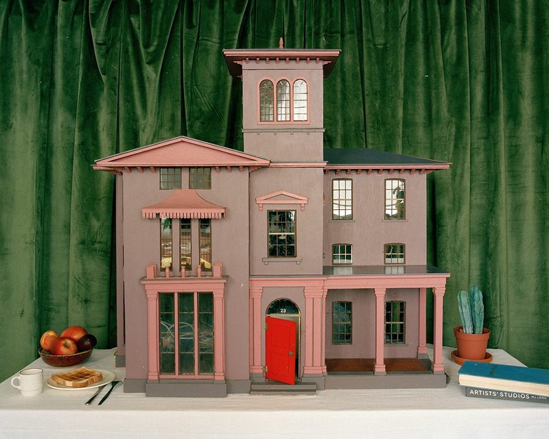 Dolls house designed and made by MJ Long for her daughter Sal.