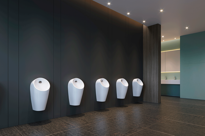 The Sphero urinal from the Washroom Architecture range was designed in partnership with the award-winning Studio Levien and combines the latest water-saving innovations with timeless good looks.