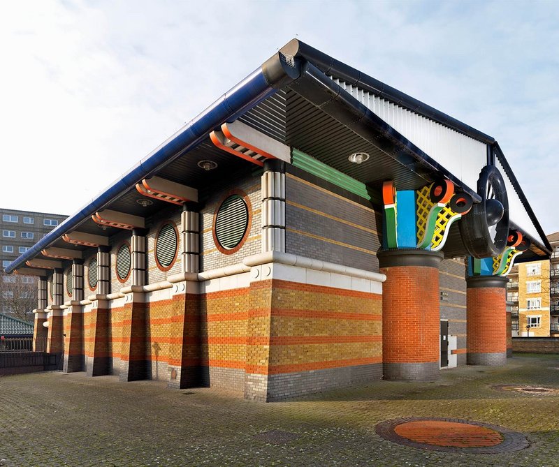 Isle of Dogs pumping station, afloat on a sea of symbolism.