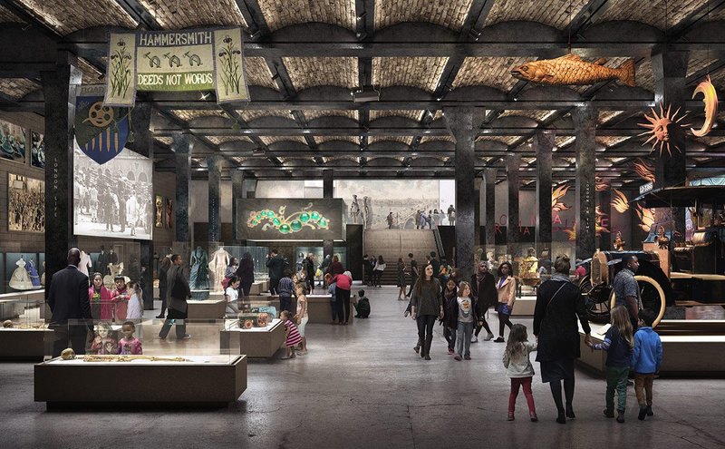 The General Market vaults, redesigned by Stanton Williams as the London Museum.