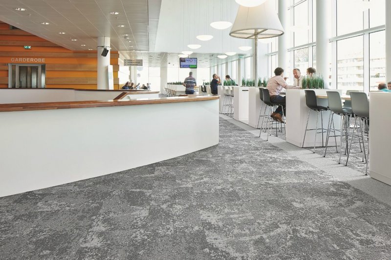 Forbo's Tessera Cloudscape carpet tiles offer specifiers a textured look and natural colour palette for relaxed and productive working environments.