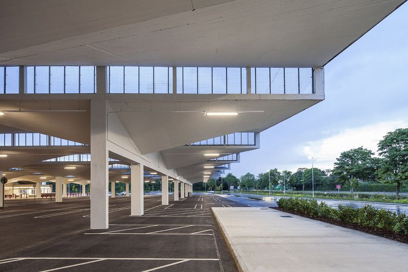 The former line of  loading docks is now a colonnade.