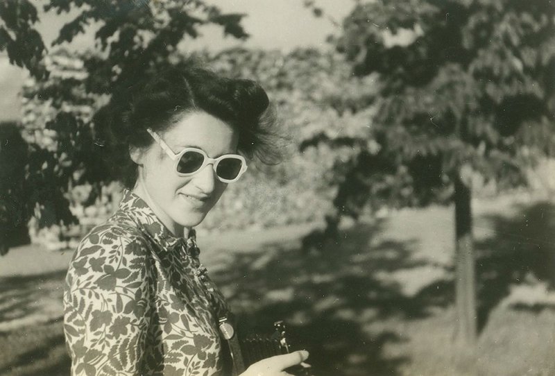 Inette Austin-Smith on a 1946 AA Field Trip to Sweden.