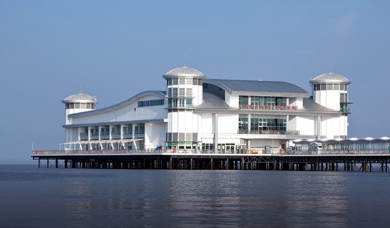 Tata Steel’s Colorcoat HPS200 Ultra pre-finished steel at the Grand Pier, Weston super Mare, Somerset.