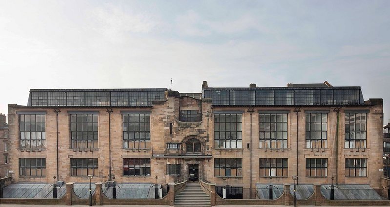 The Mackintosh building before the fire.