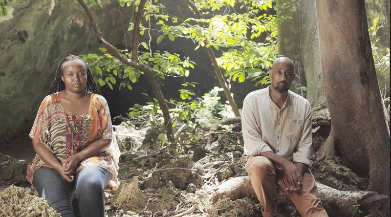 Cave_bureau co-founders Stella and Kabage Karanja at Shimoni Cave.