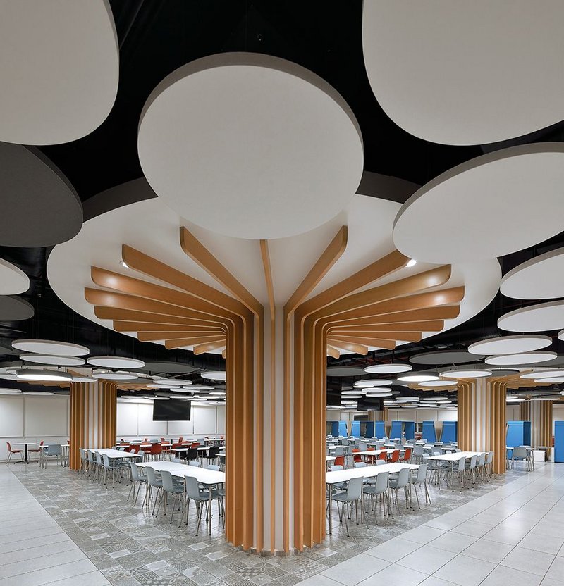 Topiq Sonic frameless acoustic ceiling rafts from Knauf AMF