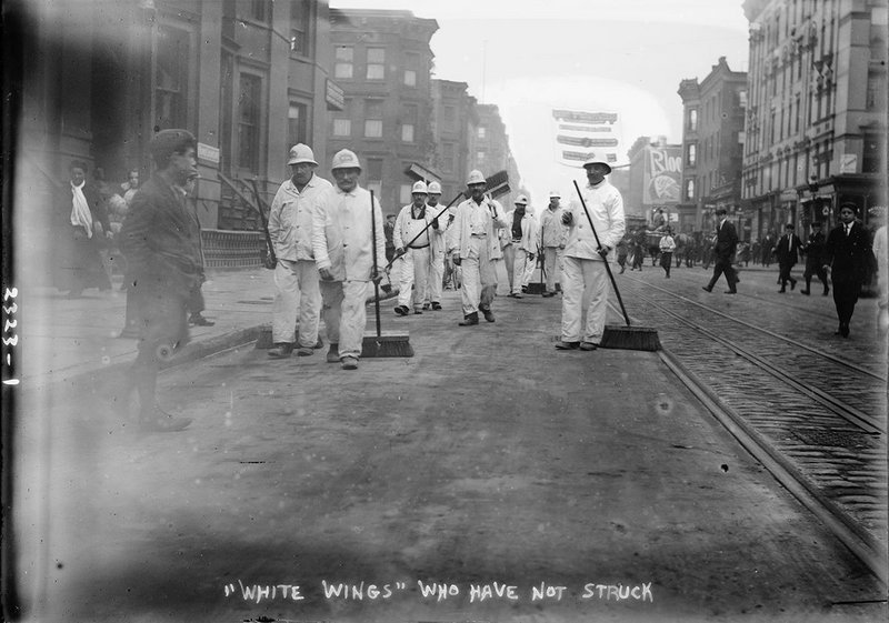 Bain News Service, “White Wings” Who Have Not Struck, November 8 11, 1911, New York.