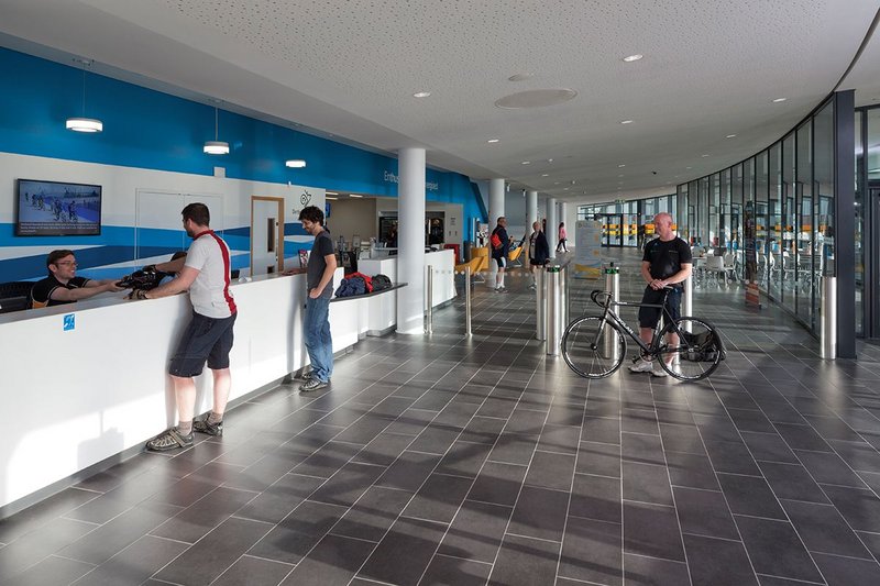 A suite of Knauf’s ceiling and wall products were used in the arena.