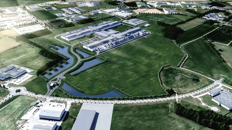 Proposed 97,000m² data centre in the cooler Nordics by studioNWA, of which half is dedicated to IT infrastructure.