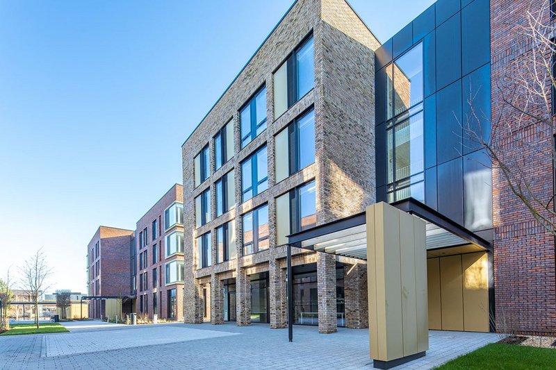 Senior Architectural Systems' aluminium doors and curtain walling at the Arts University Bournemouth.