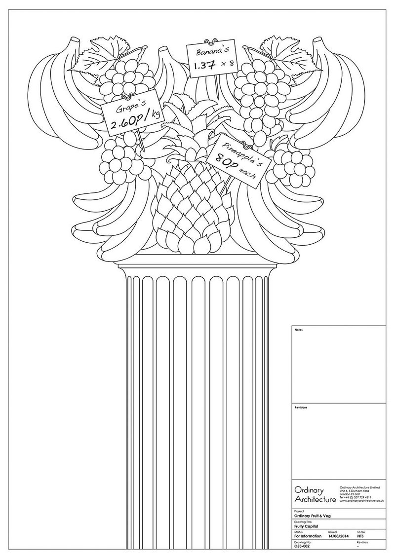 Living version of Corinthian capital. (Apostrophe abuse is a fundamental part of the greengrocer experience.)