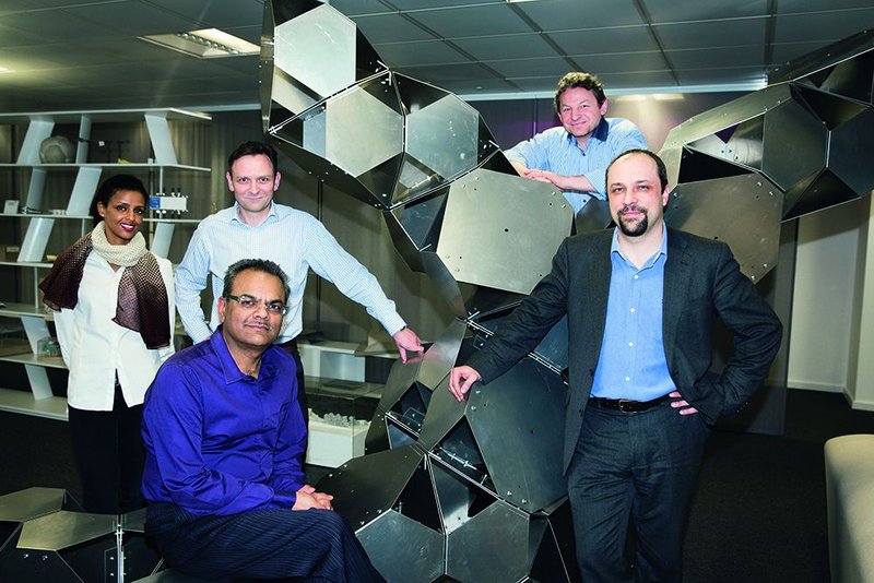 p.art initiates at AKT II – from left are Adiam Sertzu, Paul Scott, Hanif Kara (seated), Gerry O’Brien and Daniel Bosia.