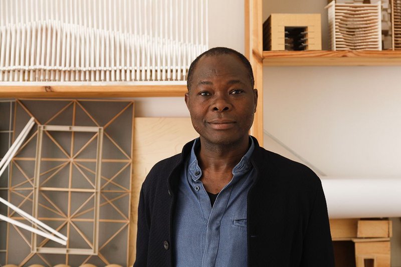 Francis Kéré in his studio in Berlin.