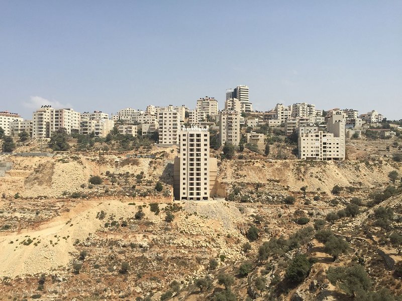 Learning from the West Bank: Housing developments outside Ramallah. Stone is used extensively as a cladding material.