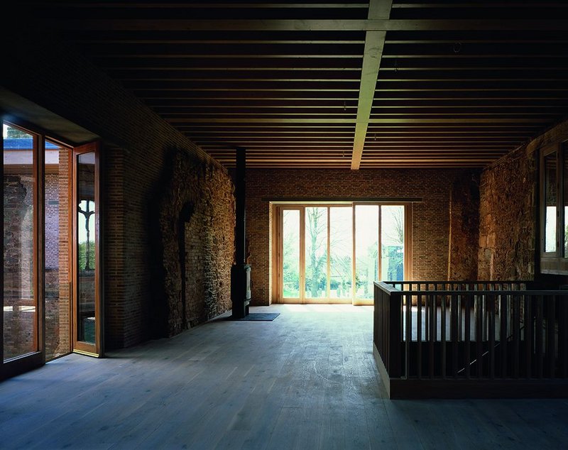 Astley Castle – the medieval hall (after).