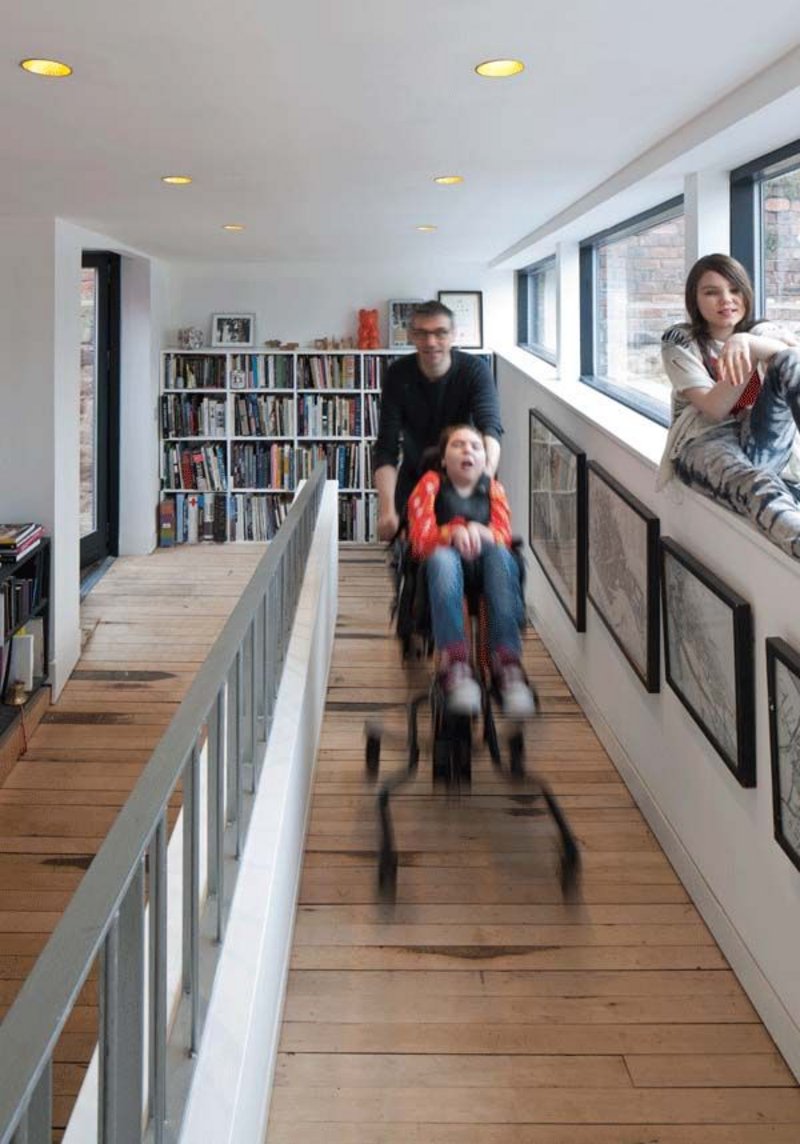 Interior view,  Ramp House, by Chambers McMillan Architects.