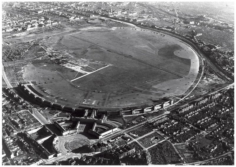 Tempelhof from above, circa 1948.