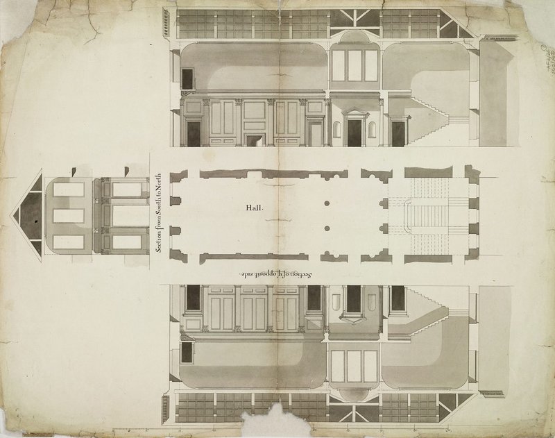 Design for the Hall, Tring Park, Hertfordshire, 1720.