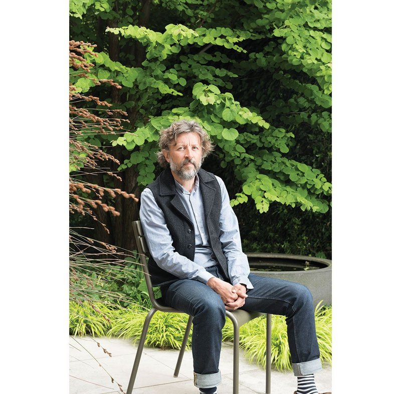 Dan Pearson in the courtyard of his London studio.