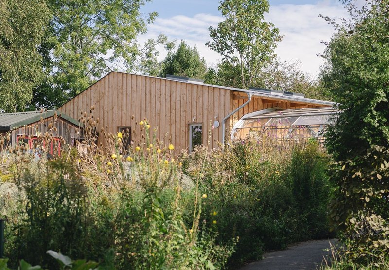 The Barn, Brockwell Park Community Greenhouses, London by Feilden Fowles Architects.