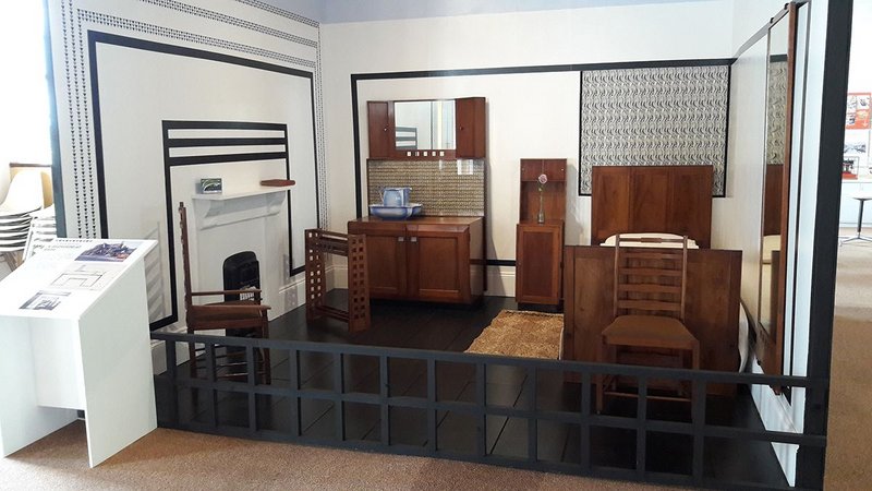 Charles Rennie Mackintosh’s bedroom for Sidney Horstmann reassembled and back on view for the first time in 50 years.