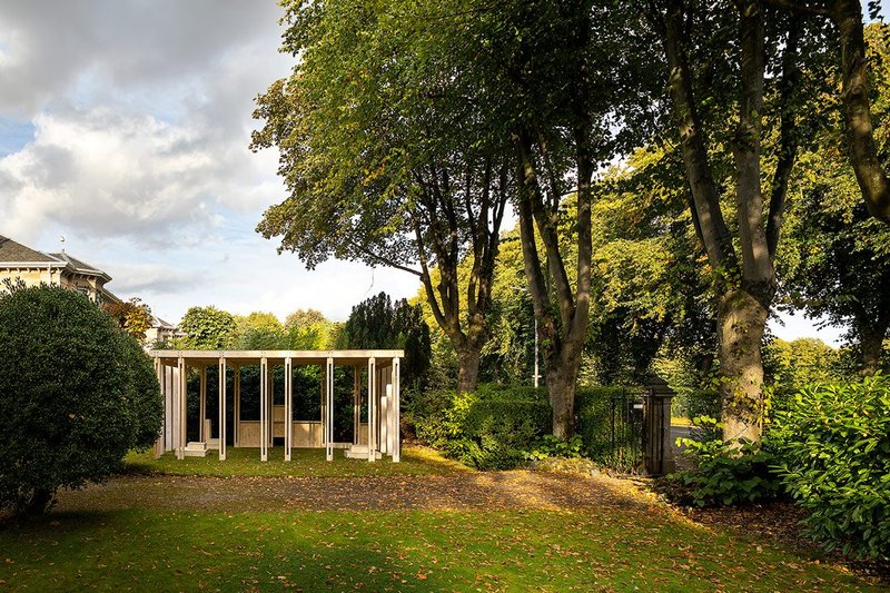 The self-initiated Community Classroom in the garden of the firm’s previous studio in Glasgow’s Southside.