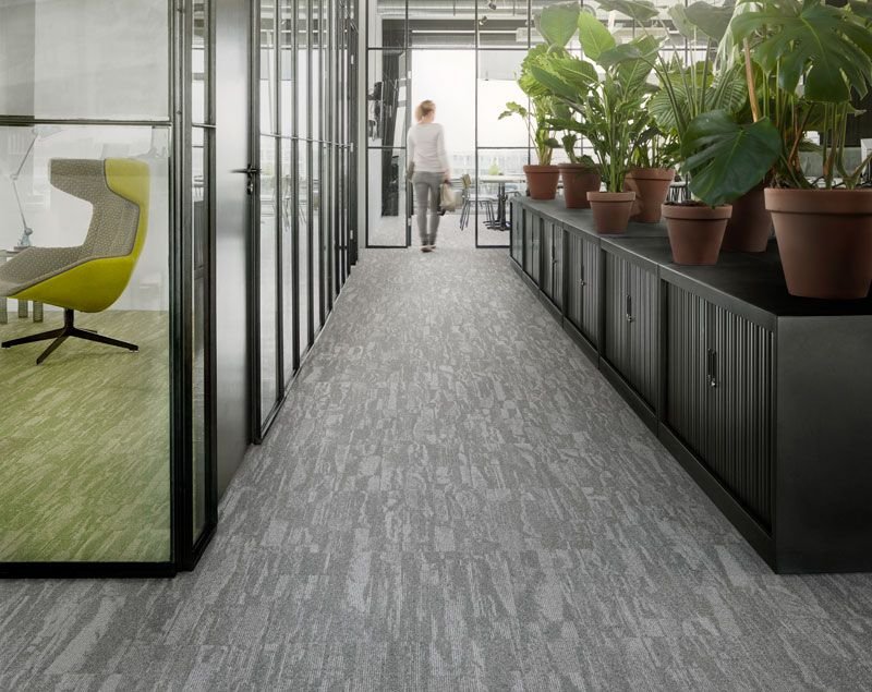 Walking on air: Tarkett's Desso Harvest carpet tile is available in a choice of 12 shades.