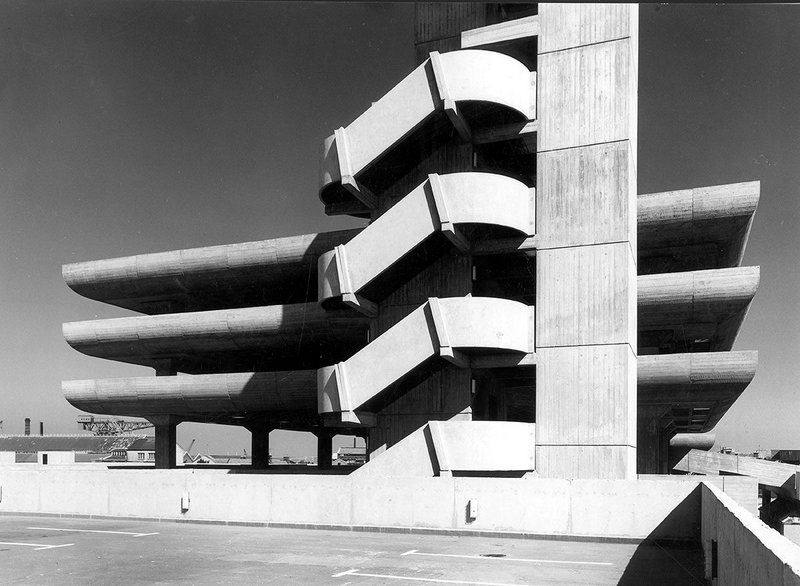 The car park of Owen Luder’s Tricorn Shopping Centre, Portsmouth.