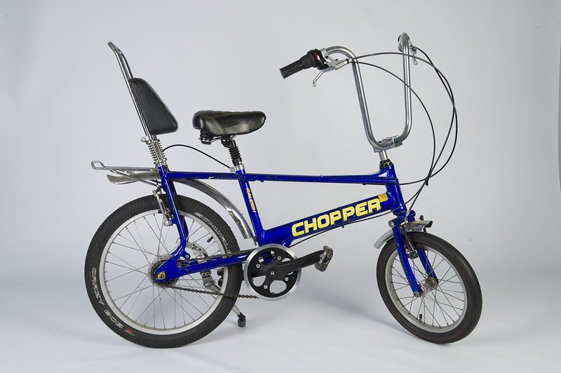 Chopper bicycle, designed by Tom Karen, who emigrated from Vienna to Britain in 1942. Jewish Museum, London.