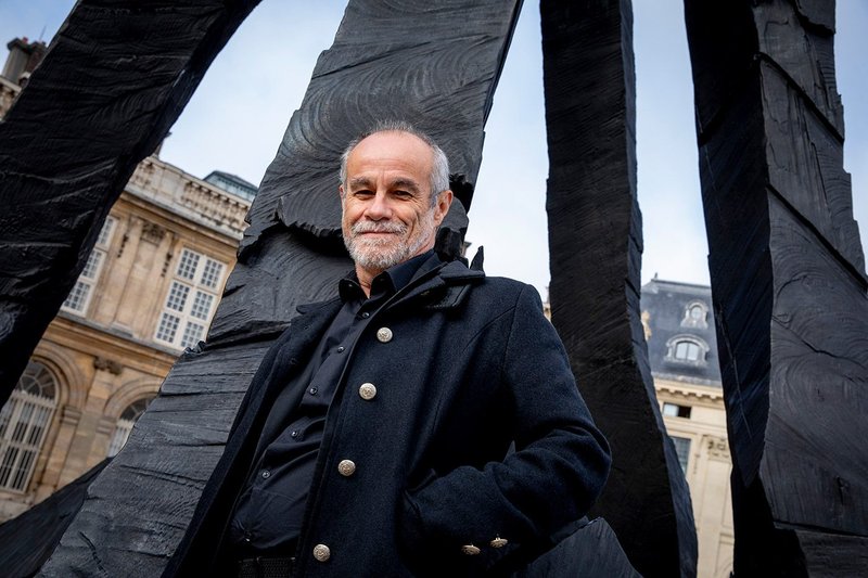 Professor Carlos Moreno in front the Academie Francaise near his Paris home.