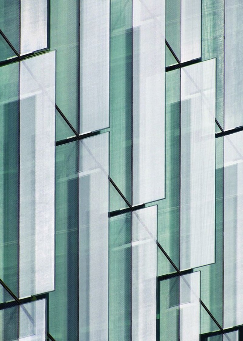 Vertical fins give dimensionality to Brock Street’s facade and help reduce solar gain to the offices.