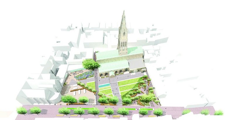 Gillespies’ Cathedral Gardens will offer a softer setting for the Cathedral and give it a little more presence.