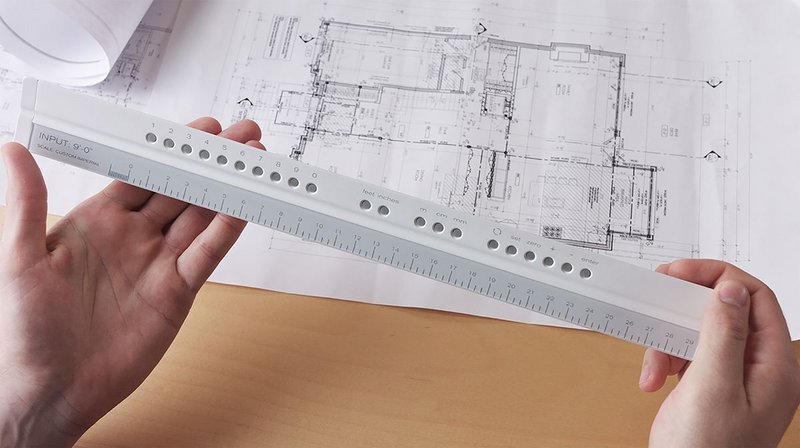 Construction store scale ruler