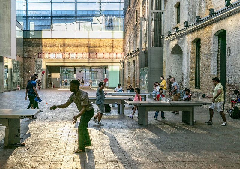 King's Cross Masterplan with public urban spaces that allow for contingent use