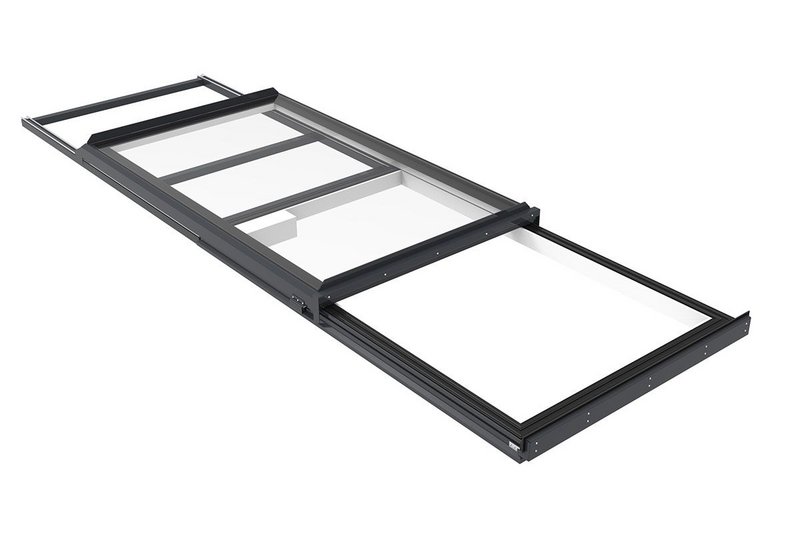 The Aero Glide is the next generation of Sunsquare's electronically-operated opening rooflights and offers ventilation and roof access using a simple press-and-hold touch switch.