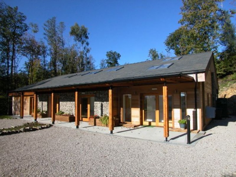 Local materials and sustainable principles were integrated in the design of Brigsteer Village Hall near Kendal by Ben Cunliffe Architects.