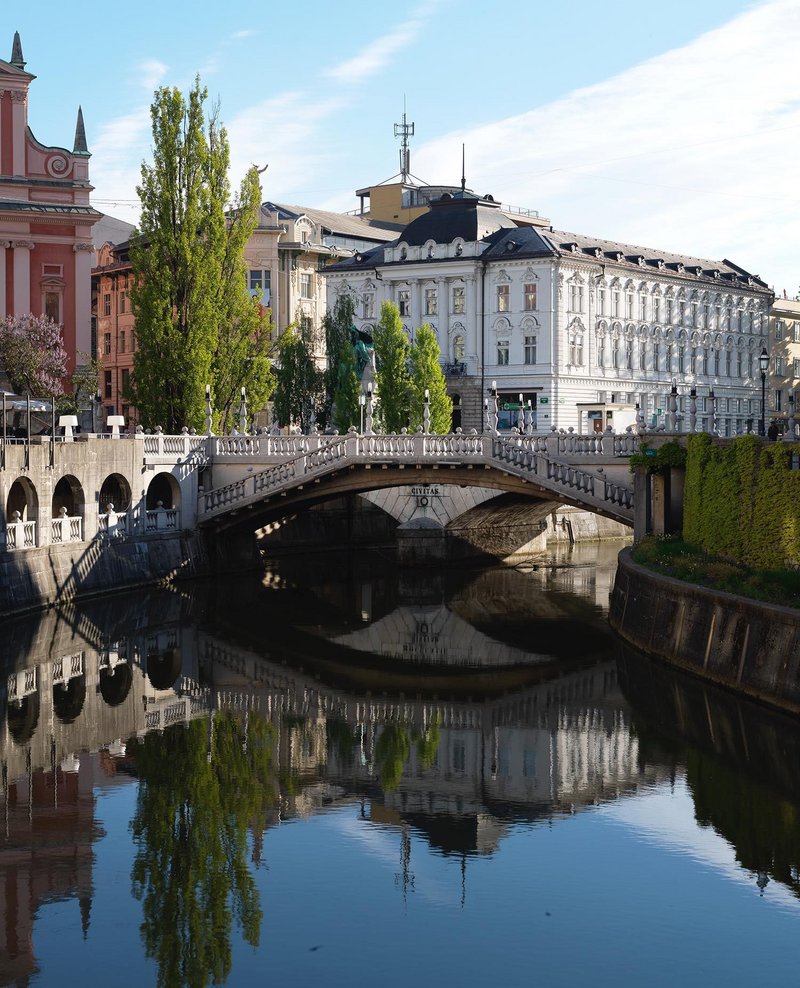 Conservation at scale, recognising Jože Plečnik’s Triple Bridges in Ljubljana – along with a host of other Plečnik spaces in the city.