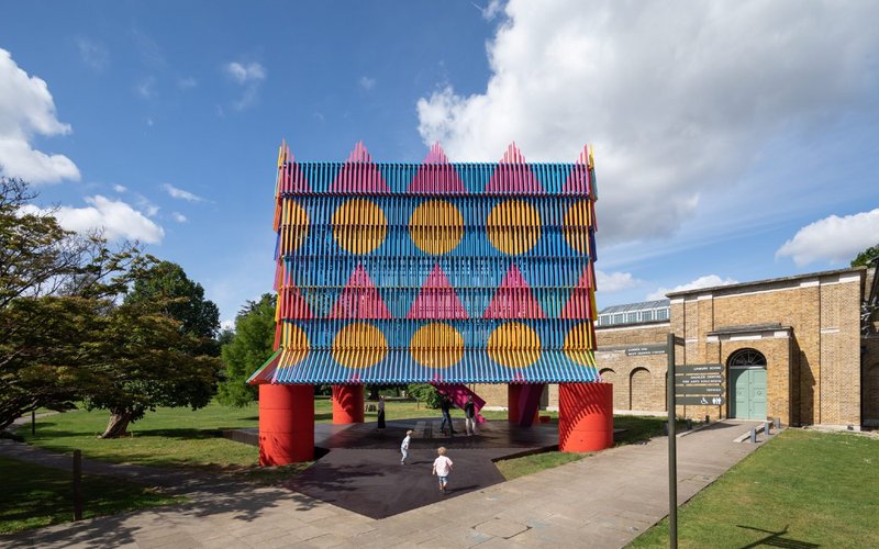 Colour Palace 2019 by Yinka Ilori and Pricegores at Dulwich Picture Gallery, London.