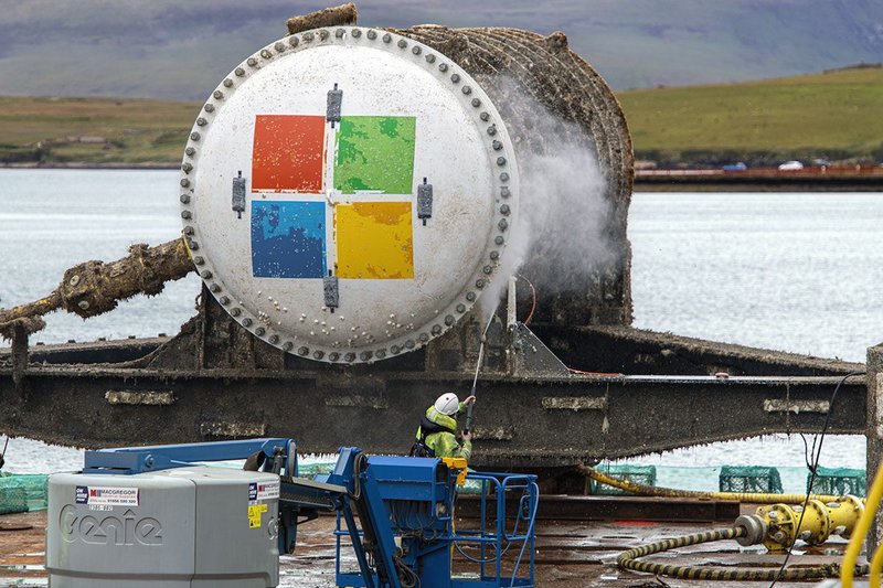 The capsule was retrieved from the seafloor off the coast of the Orkney Islands in Scotland where it operated for two years.