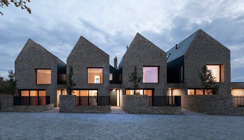 East region winner: Woodside Mews, four homes in Levesden Hertfordshire, by TAS Architects.