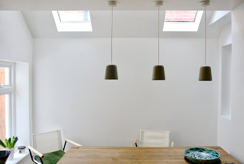 Brunner Road, Ealing. A new pitched roof space was added above the kitchen.