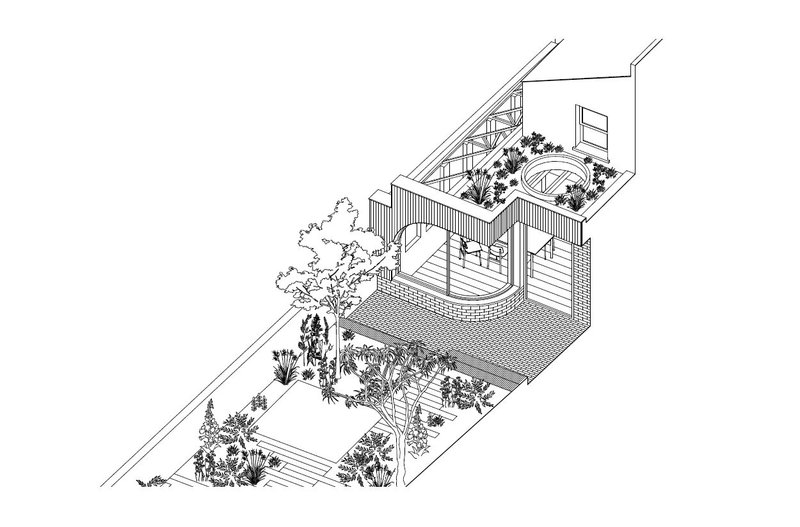 Isometric drawing.